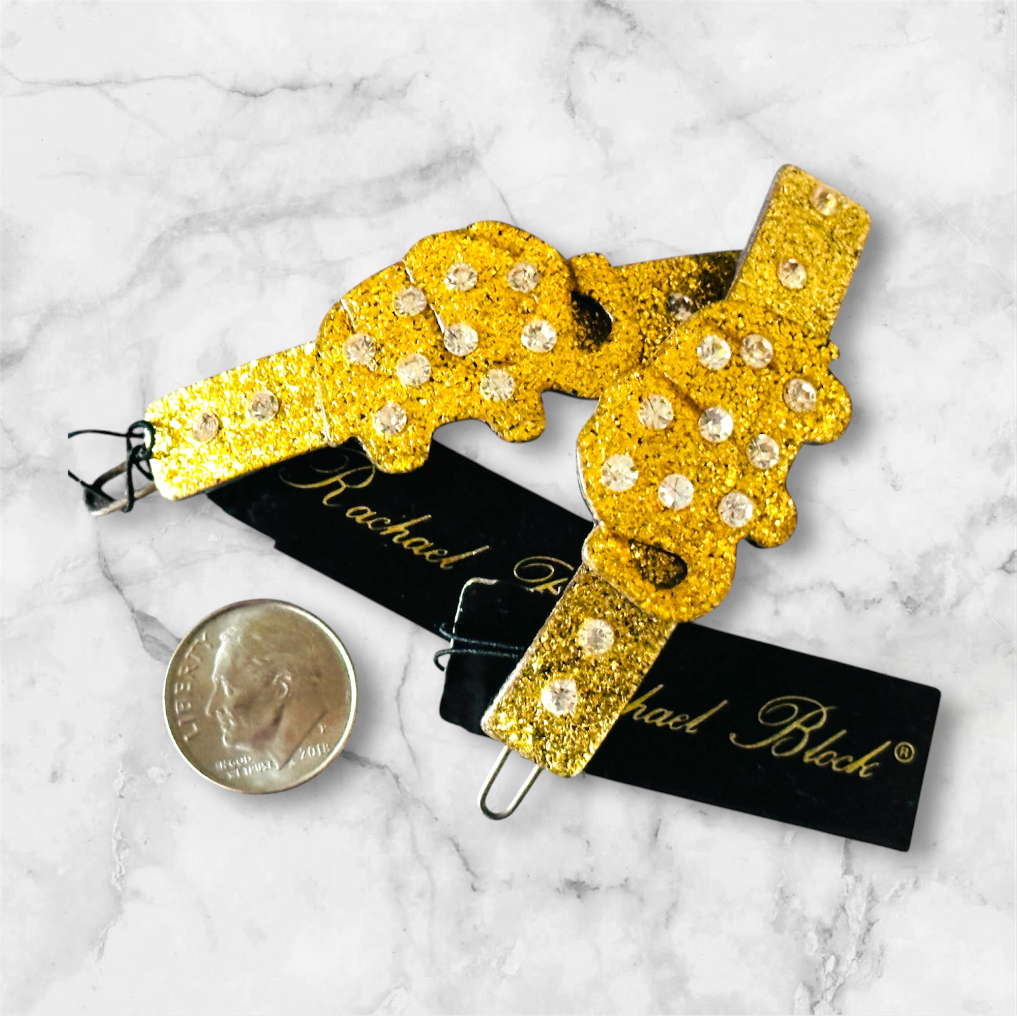 Alexandre Zouari Hair Barrette 1/2 round auto barrette – Alexandre Zouari main image 2
